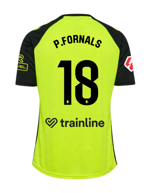 The away jersey of Real Betis for the 24-25 season with P.FORNALS and the number 18 on it.