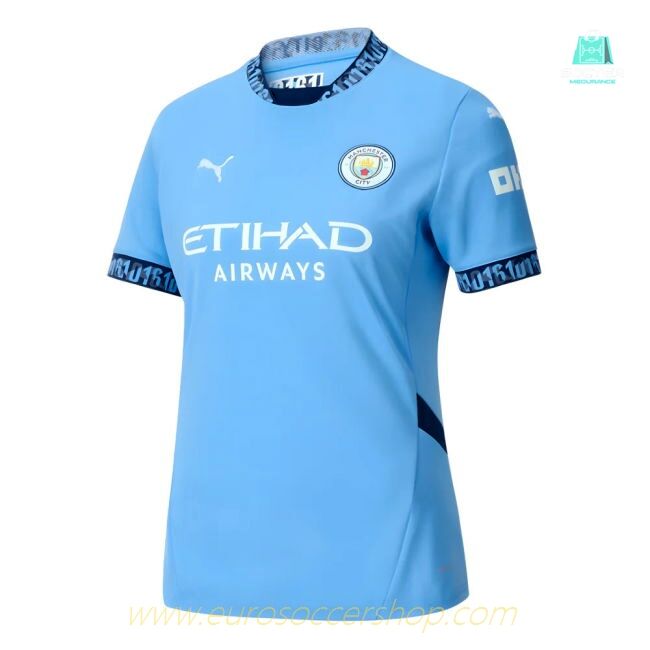 2024-2025 Man City Home Shirt (Womens) (Your Name)