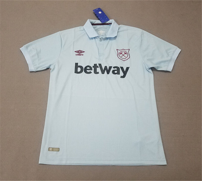 West Ham United Away 201718 Sky Blue Soccer Jersey Shirt - Official