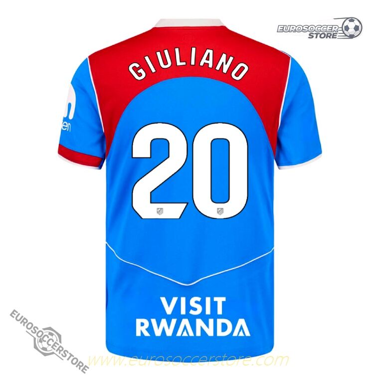 2025-26 Atletico Madrid Third Version GIULIANO 20 Football Jersey