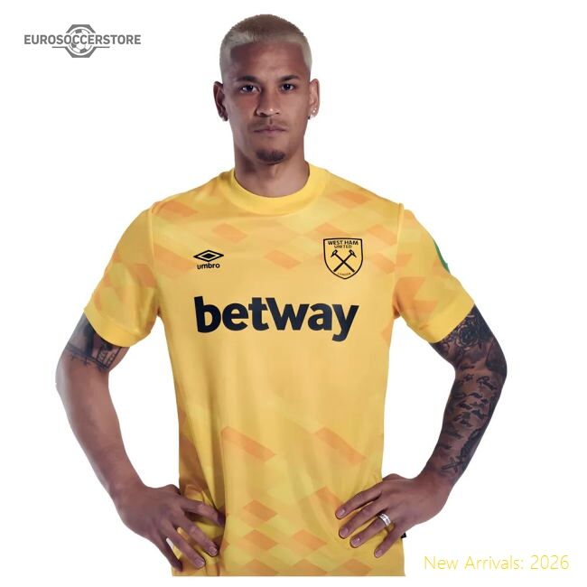 2024-2025 West Ham Goalkeeper Shirt (yellow) - Authentic Design