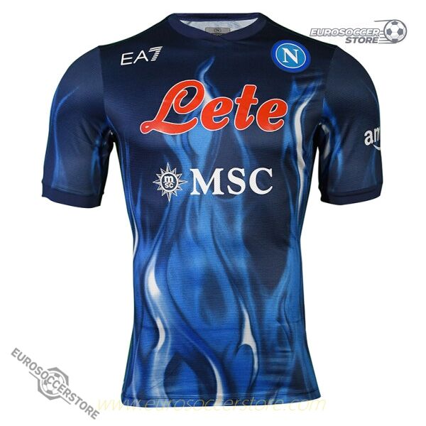 Napoli's 21-22 Season Third Blue Football Jersey