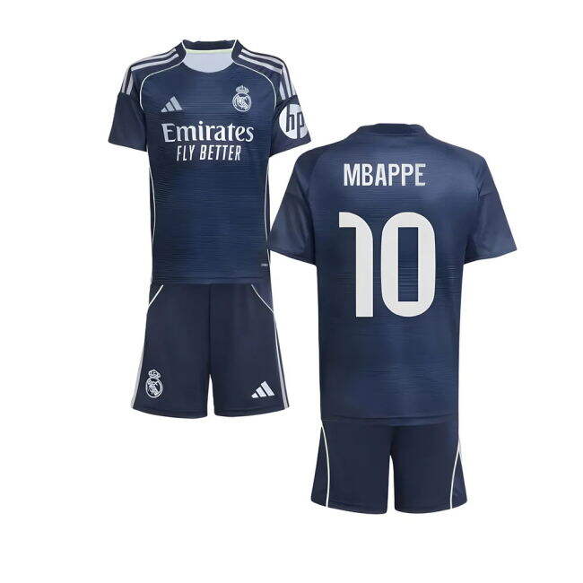 Mbappe 10 Match Worn Style Real Madrid Away Pro Level Shirt 2025-2026