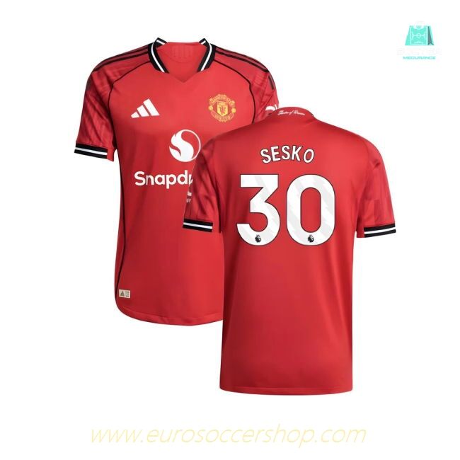 2025-2026 Man Utd Authentic Home Shirt (Sesko 30)