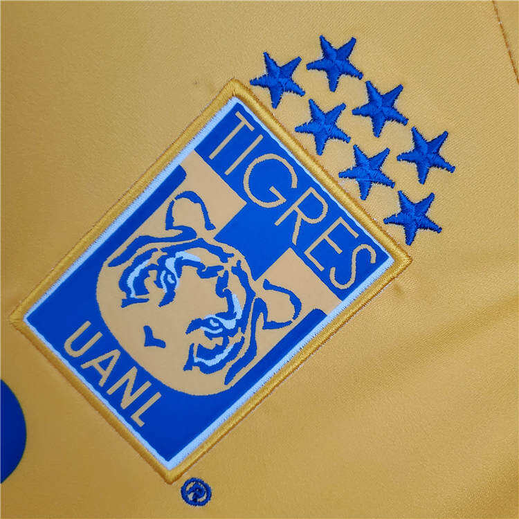 21-22 Tigres UANL Home Yellow Soccer Jersey Football Shirt - Official