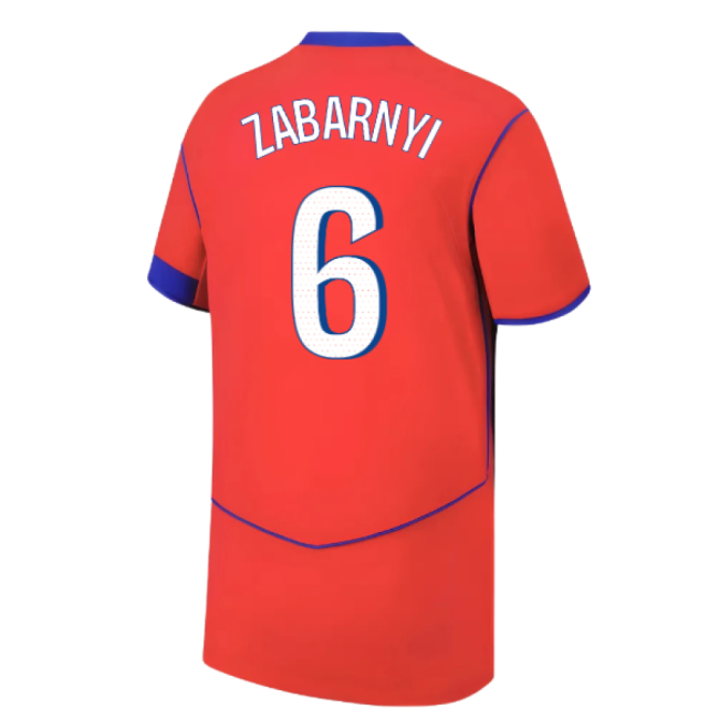 High Performance Psg Psg Third Shirt Kids Zabarnyi #6 2024-2025 Se...