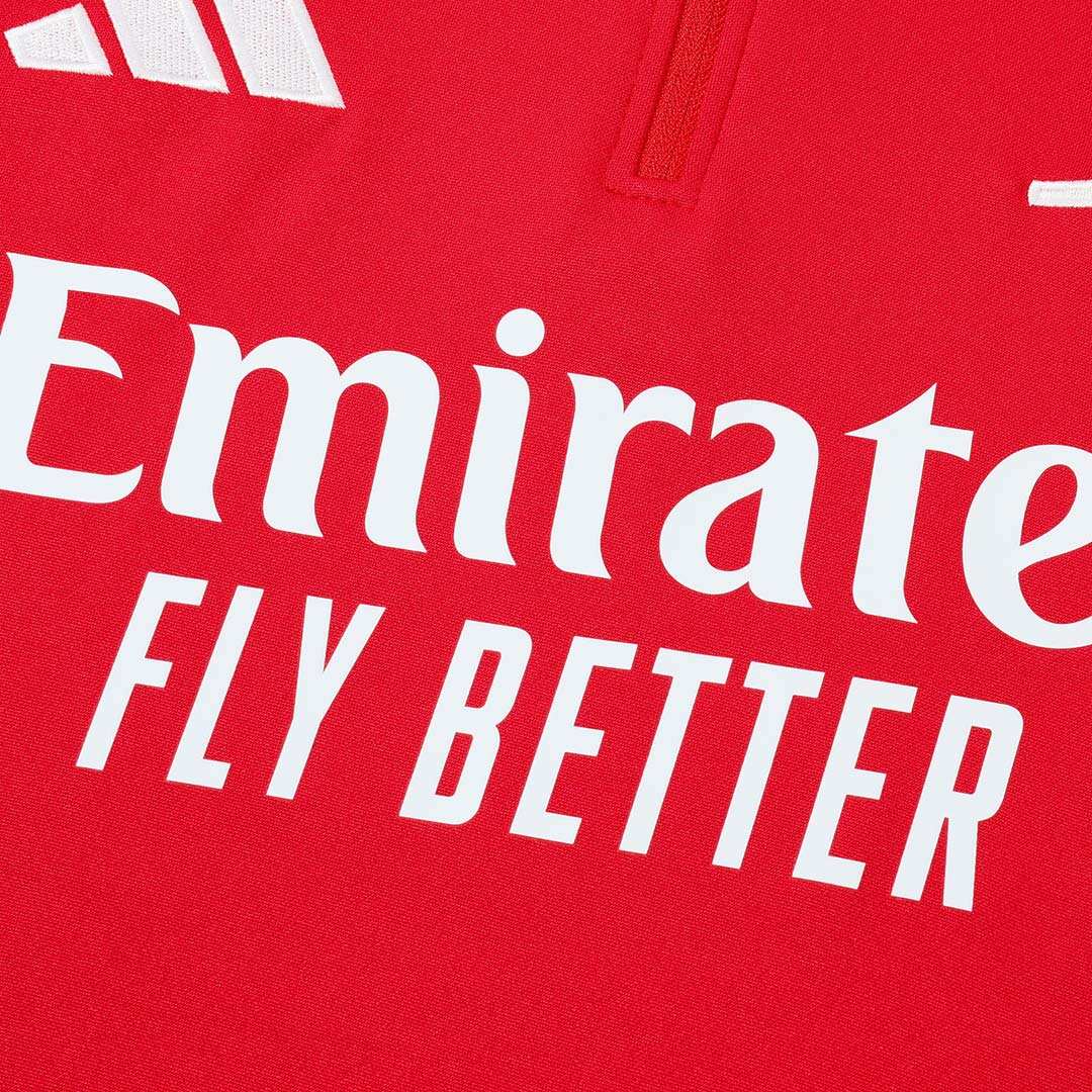 Arsenal 1/4 Zip Tracksuit 2025/26 Kids Red