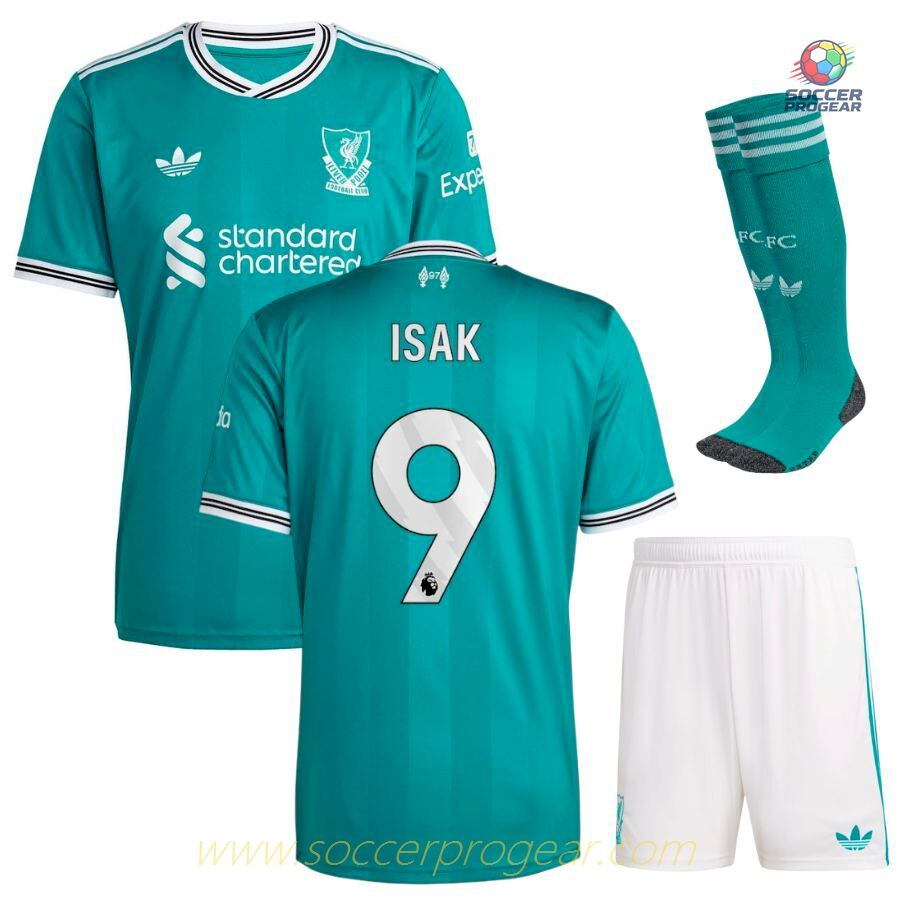 Liverpool Third 2025-26 Edition Isak Children Kit Shirt