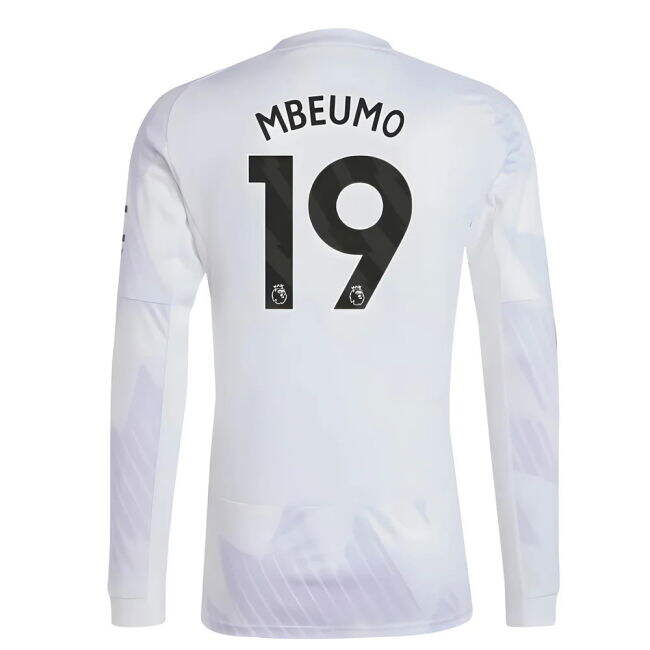 Premium Man Utd 2025-2026 Man Utd Long Sleeve Away Shirt (Mbeumo 19)