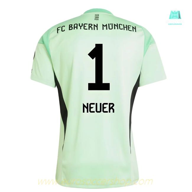 2025-2026 Bayern Munich Home Goalkeeper Shirt (Glory Mint) (Neuer 1)