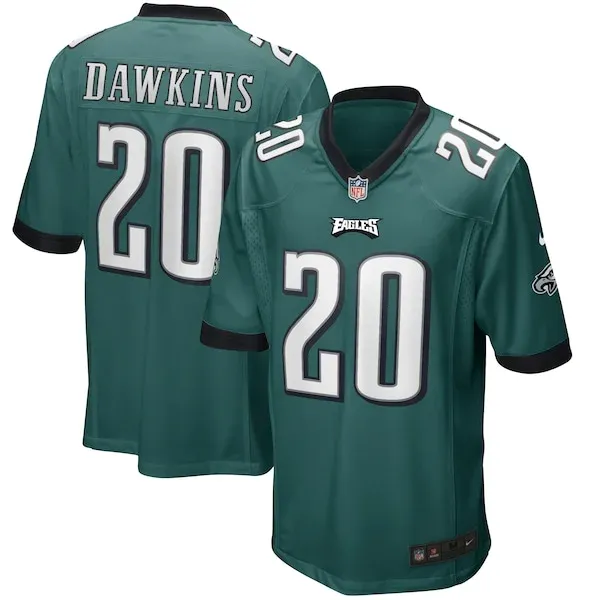 None Brian Dawkins Game Jersey - Green | NFL Player Jersey | NFL Footb