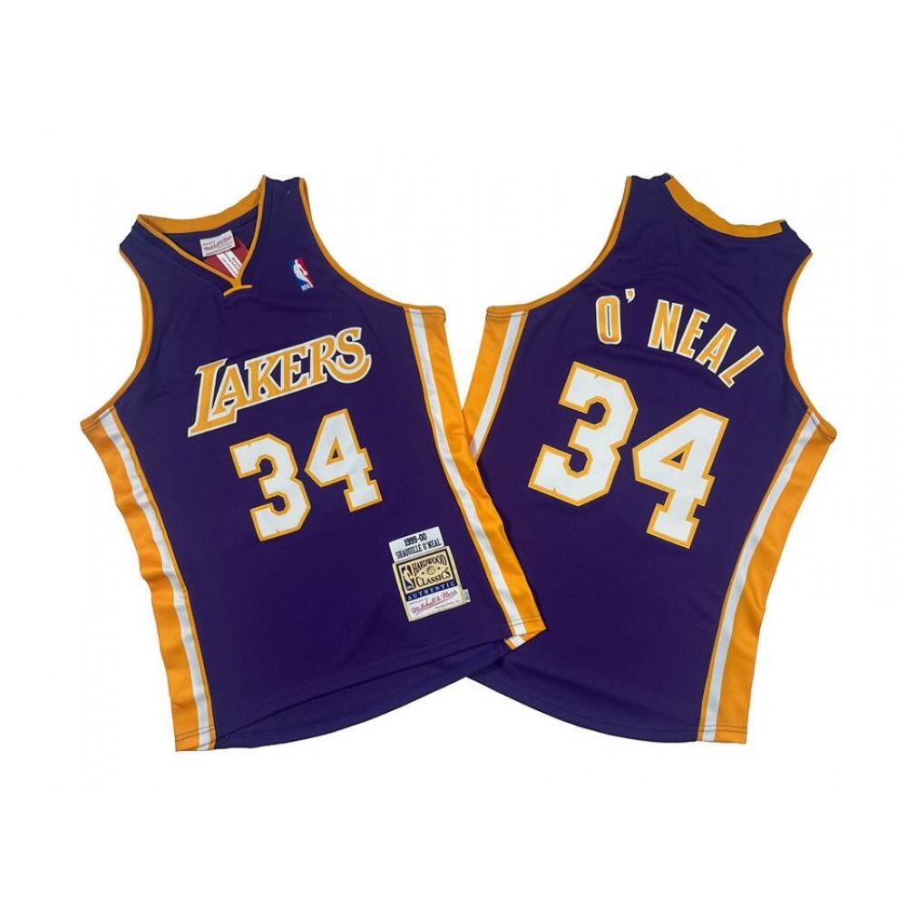 Performance Los Angeles Lakers 34 Purple Jersey - Basketball Fan Gear