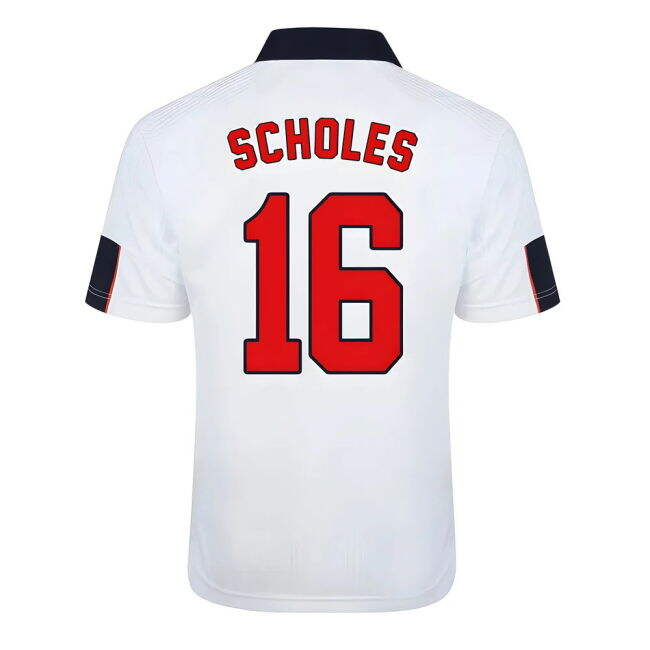England Football Team Collectible Home Collector Jersey (Scholes 16)
