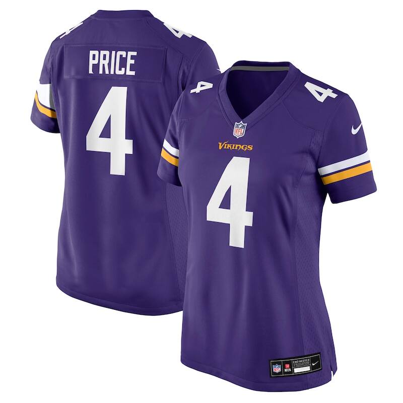 None Myles Price MIN Vikings Durable Replica Jersey Game Day Wear
