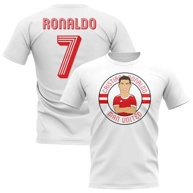 Cristiano Ronaldo Man United Illustration official style T-Shirt (Men