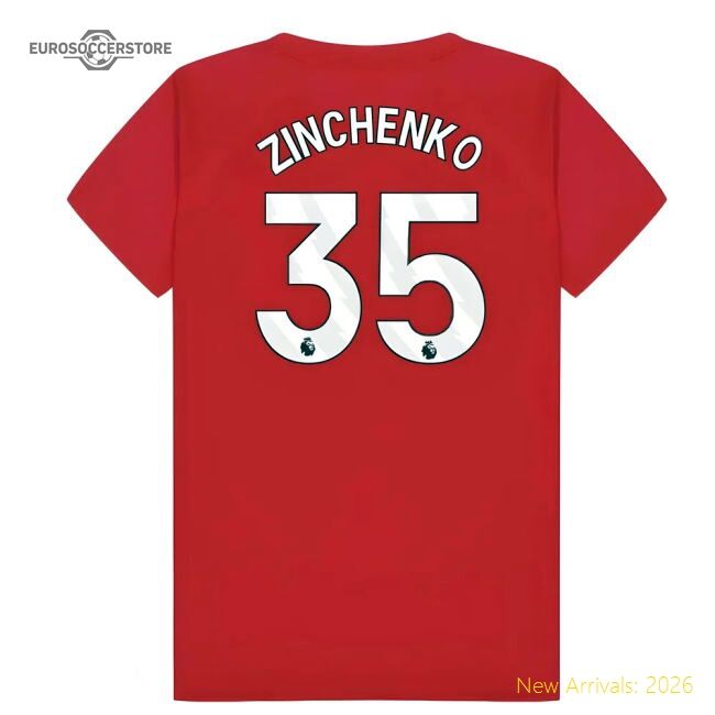 Authentic Arsenal Poly T-shirt (red) - Kids (zinchenko 35) - Premium