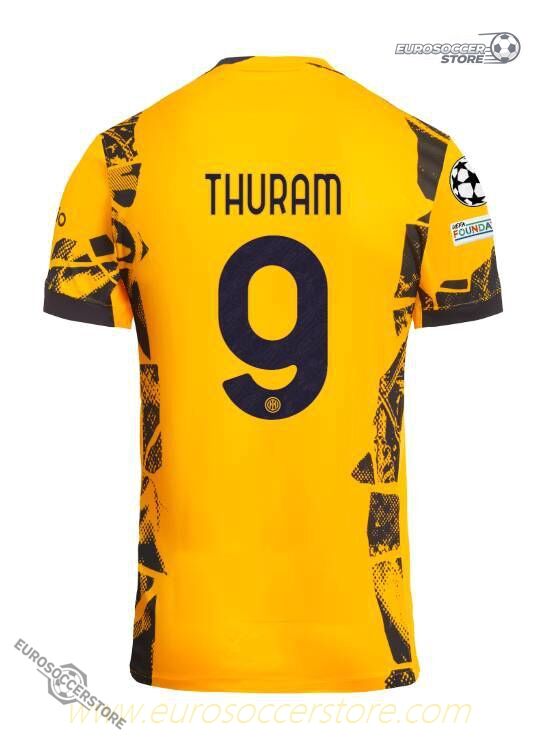 Inter Milan 24-25 Champions League Final THURAM Number 9 Jersey