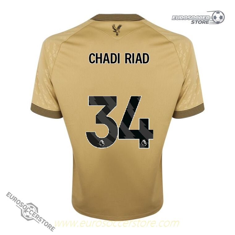 CHADI RIAD's Number 34 Away Jersey for Crystal Palace in the 25-26 Season