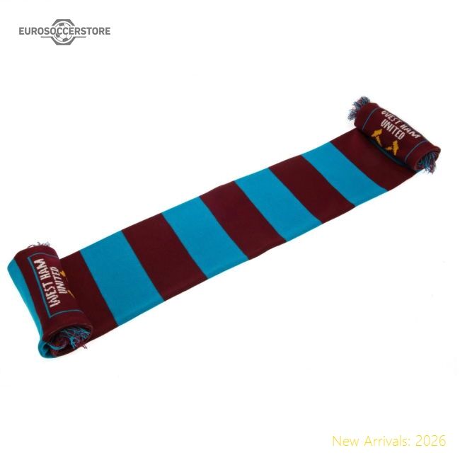 Authentic West Ham United Fc Narrow Bar Scarf - Premium Quality Baby
