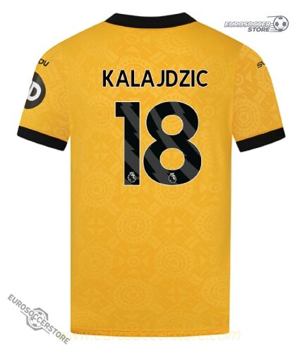 Wolverhampton Wanderers 25-26 Season Home KALAJDZIC 18 Football Jersey