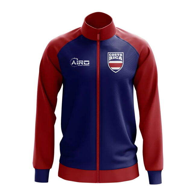 Costa Rica Concept Football Track Jacket (Blue) - Kids