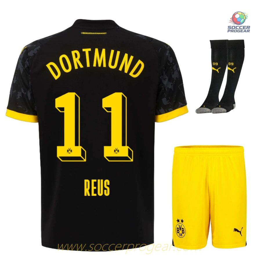 BVB Dortmund 2023 2024 Away Reus Kids Edition Football Kit Team Shirt