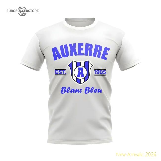 Supporter Official Auxerre Established Football T-Shirt (White)