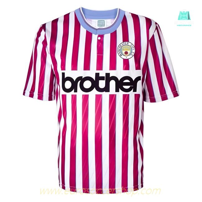 Manchester City 1988 Away Retro Football Shirt