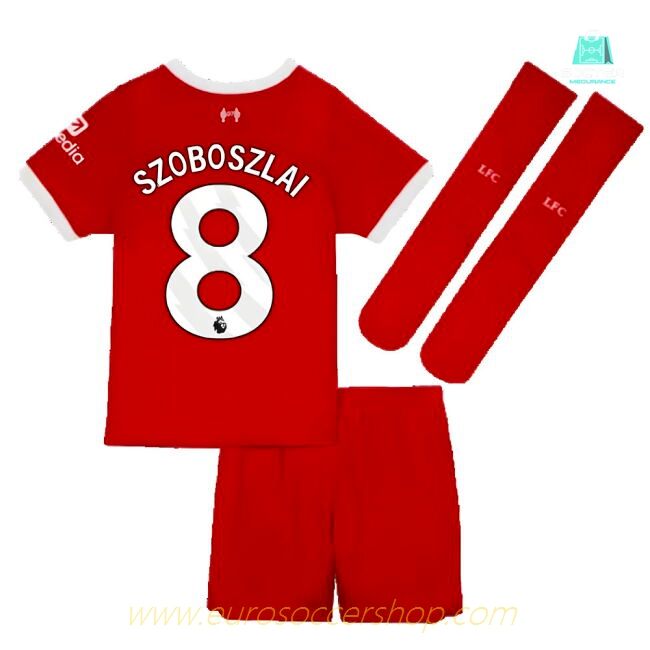2023-2024 Liverpool Home Little Boys Mini Kit (Szoboszlai 8)