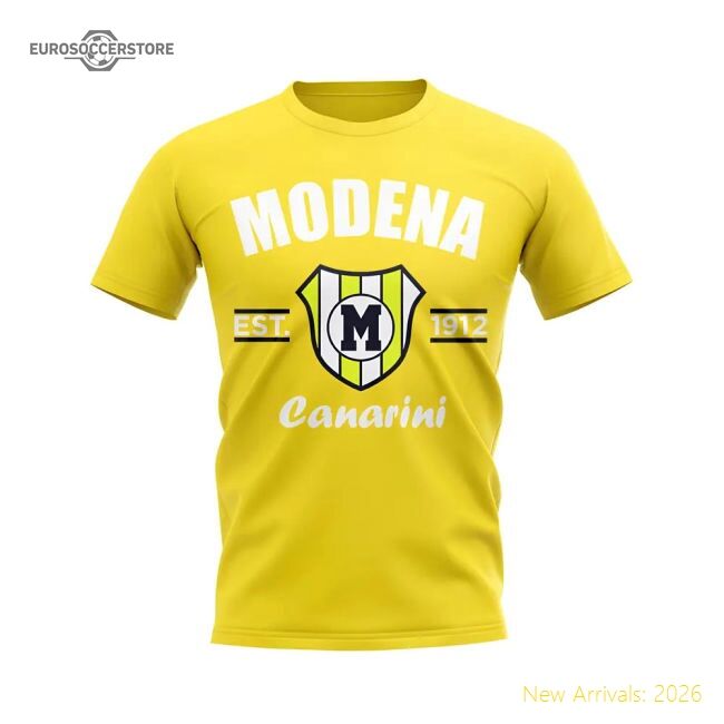 Supporter Official Modena Established Football T-Shirt (Yellow)