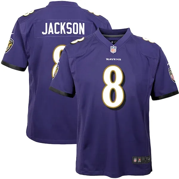 Baltimore Ravens Lamar Jackson Game Jersey - Purple | NFL Player Je...