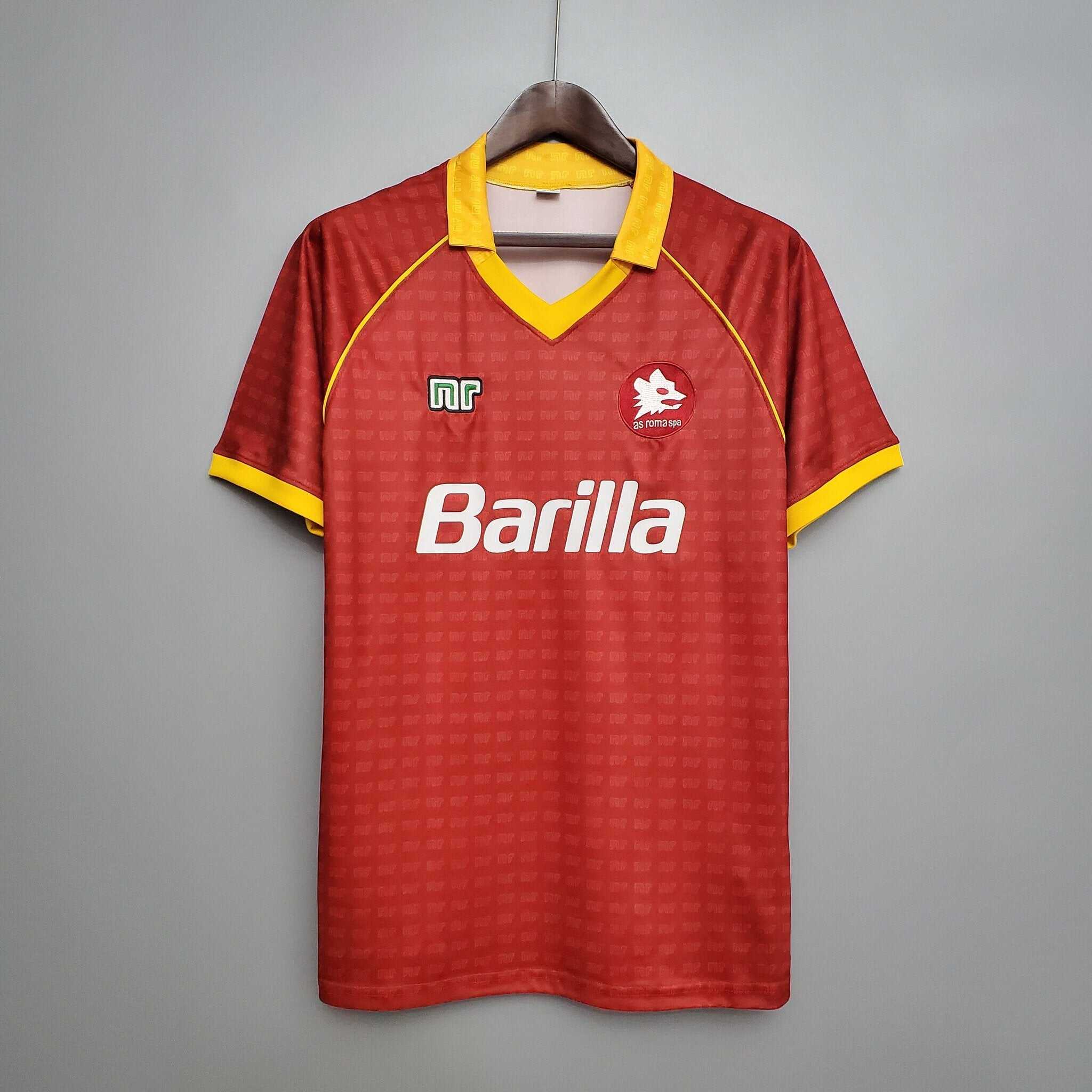 1990-1991 AS Roma Home retro kit