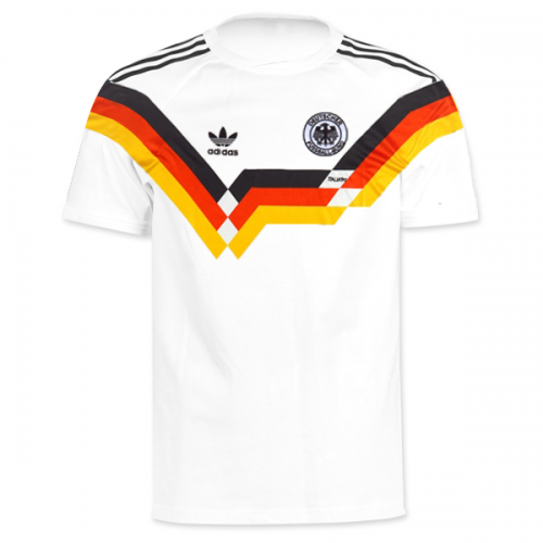 1990 WEST GERMANY RETRO HOME SOCCER SHIRT - Official Replica 3742