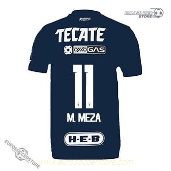 Monterrey's 24-25 Home Jersey featuring M. MEZA with the number 11