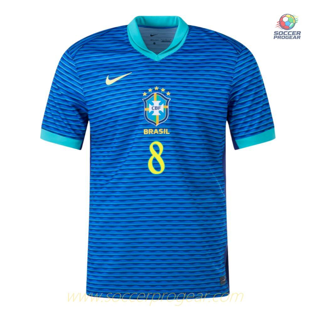Brazil Away Team Jersey 2024-25 Edition Paquetá