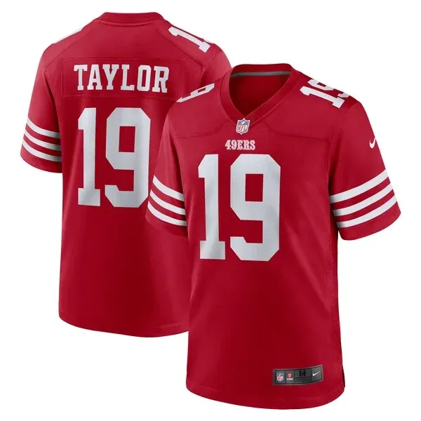 San Francisco 49ers Game NFL Jersey - Scarlet | Pro-Level Football ...