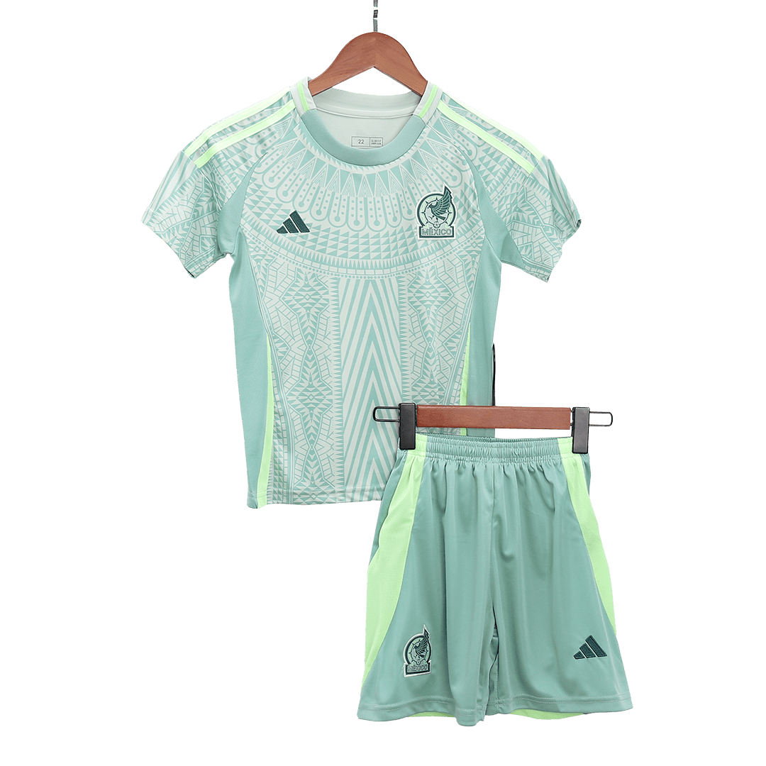 Kid's Mexico Away Jerseys Kit(Jersey+Shorts) Copa Am¨¦rica 2024Authent