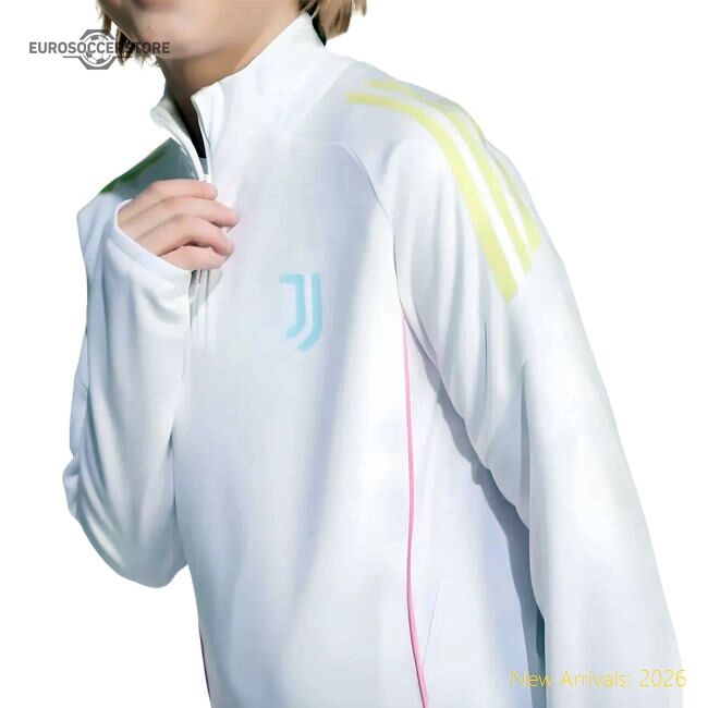 Premium Top-Quality 2025-2026 Juventus Training Top (White) - Kids