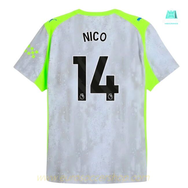 2025-2026 Man City Authentic Third Shirt (Nico 14)