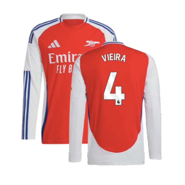 Discounted 2024-2025 Arsenal Home Retro Jersey Fashionable Vieira#104