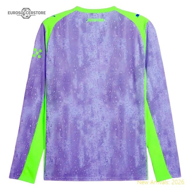 Official 2025-2026 Man City Long Sleeve Third Shirt (haaland 9)