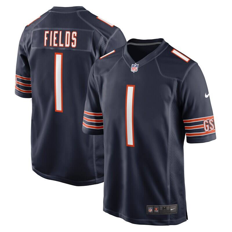 None Justin Fields Star Player CHI Bears Premium-Quality Jersey