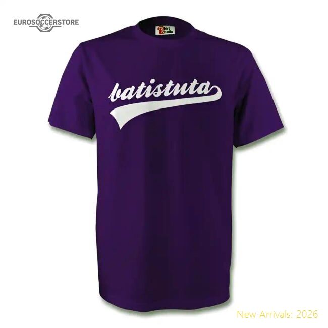 Luxury Gabriel Batistuta Fiorentina Fc Signature Tee (purple)