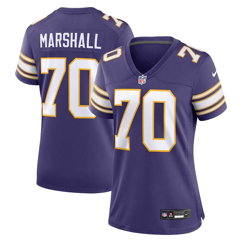 None Jim Marshall Minnesota Vikings Great Value Replica Jersey