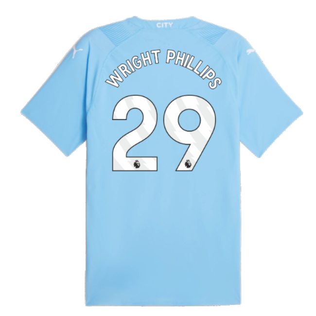 2023-2024 Man City Authentic Home Shirt (WRIGHT PHILLIPS 29) - offi...