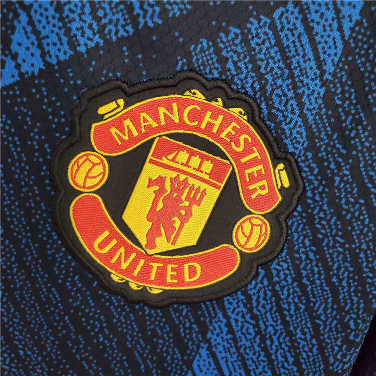 Manchester United 21-22 Kit Third Blue Ronaldo 7 Soccer Jersey