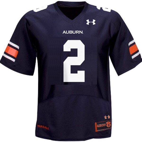Auburn Tigers Cameron Newton #2 Blue Men Stitch Jersey Under Armour