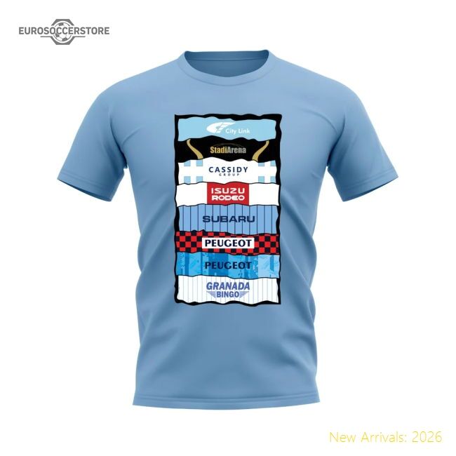 Coventry Shirt Sponsor History T-shirt (sky) - Affordable