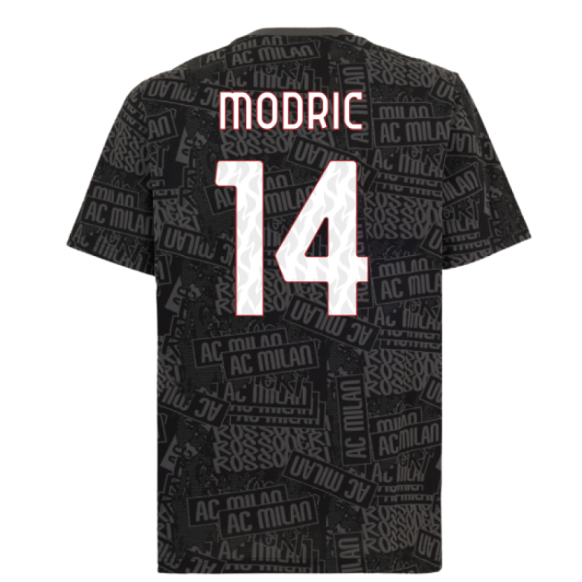 Premium-grade 2025-2026 Ac Milan Ftblculture Tee Aop (black) (modri