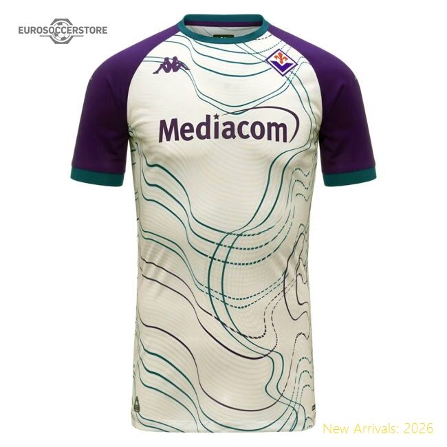 2025-2026 La Viola Pre Match Shirt (white-violet) (your Name)